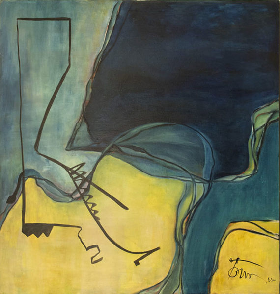 Harold TOWN Controlled motion, 1963 Oil 40" x 38"