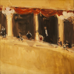 Darlene COLE Opera box Oil 30" x 30"