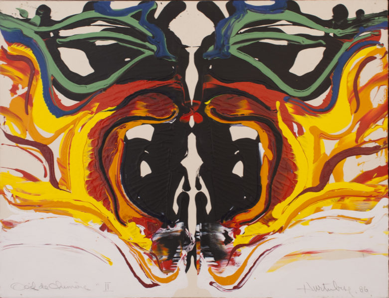 Jacques Hurtubise Oeil de chimère II, 1986 Oil 20" x 26"