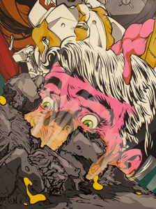 POSE Stoops 2010 Mixed media 40" x 30"