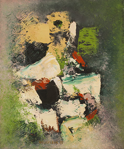Léon Bellefleur Sans titre, 1975 Oil 24" x 20"
