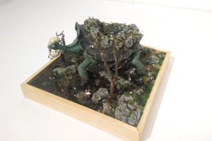 Nicholas DI GENOVA Zephyrus Mixed media 8.5" x 8.5" x 7"