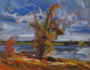 Byron Hodgins Brittannia Beach and Gatineau Hills Oil 11" x 14"