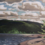 CASSON Lake of two rivers 1942 Oil 9 75 x 11 5