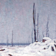 HARRIS Winter landscape Oil 18 x 20