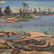 JACKSON Georgian Bay 1952 Oil Canvas 16 x 20