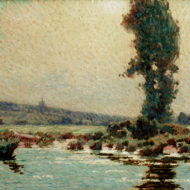 SUZOR COTE Matinee dete Arthabaska 1903 Oil on canvas 18 x 30