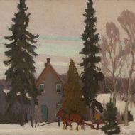 HAINES Bill Henry’s House Mary Lake Oil 12 x 14.5