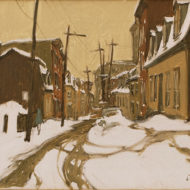 LITTLE Winter Day, c.1964 Oil 9 x 12