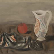 COSGROVE Still life with red apple Oil 12 x 16