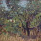 MACDONALD The Tangled Garden Apple Trees 1916 Oil 8 x 10