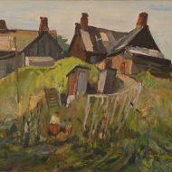 PAGINTON Houses at the Humber Oil 16 x 20