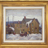 PAGINTON YMCA New Toronto 1931 FRAMED Oil 12 x 14