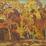 CASSON October Near Credit Forks 1926 Oil 9 75 x 11 25