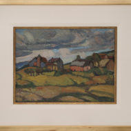 MAY Paysage c 1935 FRAMED Oil 10 x 12
