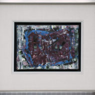 RIOPELLE Nouvelles Impressions no 60 1977 Oil FRAMED 7 5 x 10 75