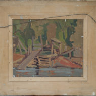 MCCARTHY A Northern Lake c 1935 Oil VERSO 10 5 x 13 5