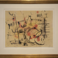 RONALD-Abstraction-c1953-Ink-Watercolour-FRAMED-13-5-x-17-75