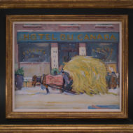 SHEPPARD Winter Bonsecours Market 1931 Oil FRAMED 13 x 16