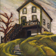 REID House York Mills c 1940 Oil 12 x 10