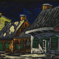 FORTIN Maison a ste rose OIL 13 x 17