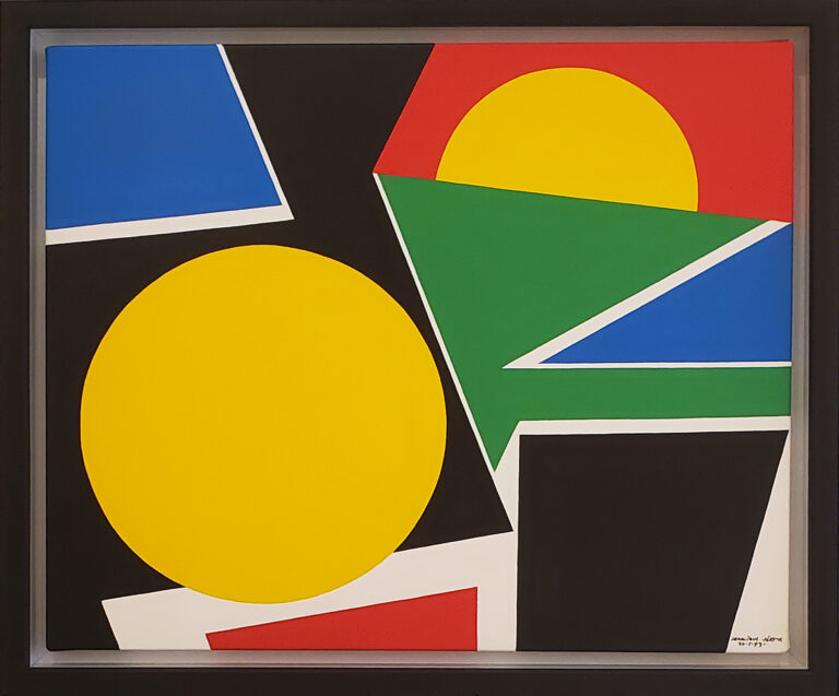 Canadian Historical Artist Jean-Paul Jérôme (1928-2004), Midi Un, 1993 Acrylic on canvas 20" x 24"