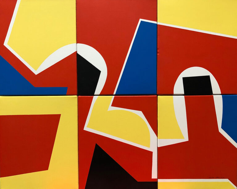 Sans titre, 1995 Acrylic on multiple canvas 24" x 30"