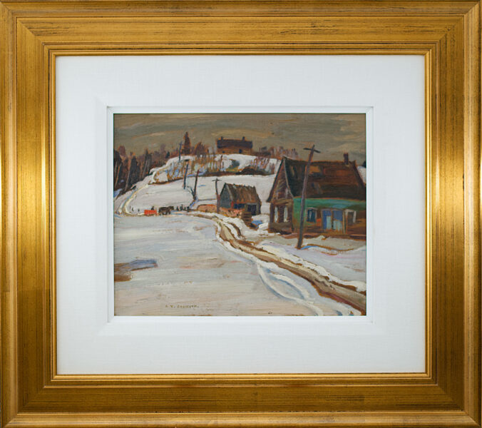 St-Irenée, 1931 Oil 8.5” x 10.5” Framed