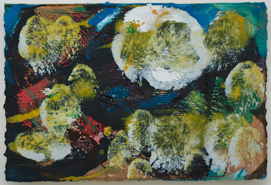 Sans Titre Oil on card 4" x 6"
