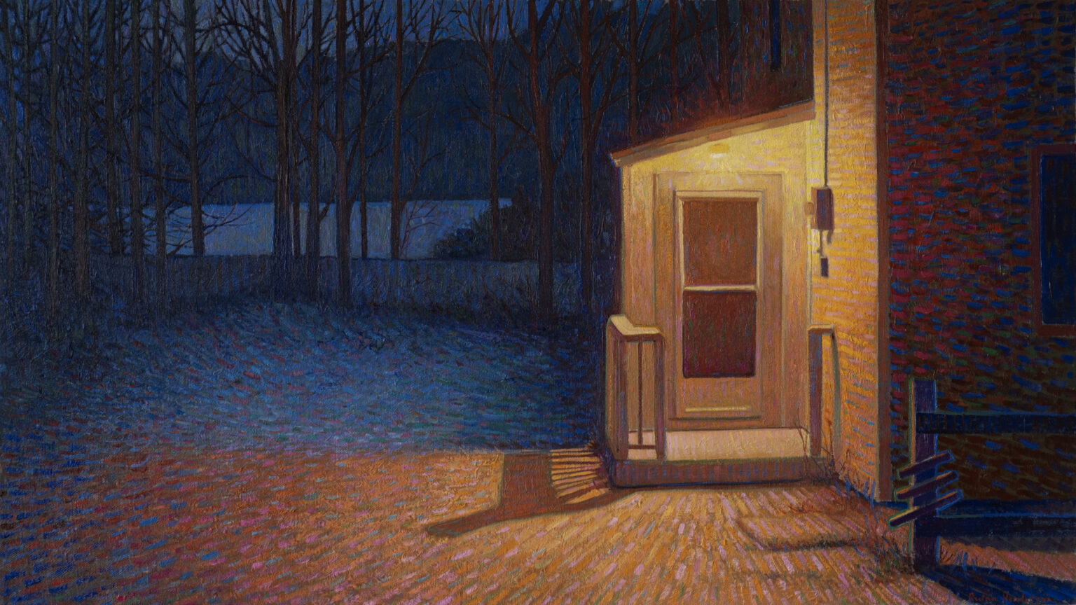 SOLD Home 2025 Oil and acrylic on linen 18" x 32"
