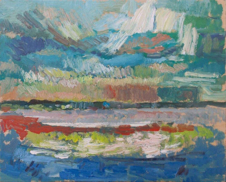 SOLD Kanada Skies Oil 11" x 14"