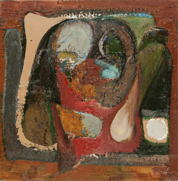 SOLD Head Study IV Self Portrait Oil 15.25" x 15"
