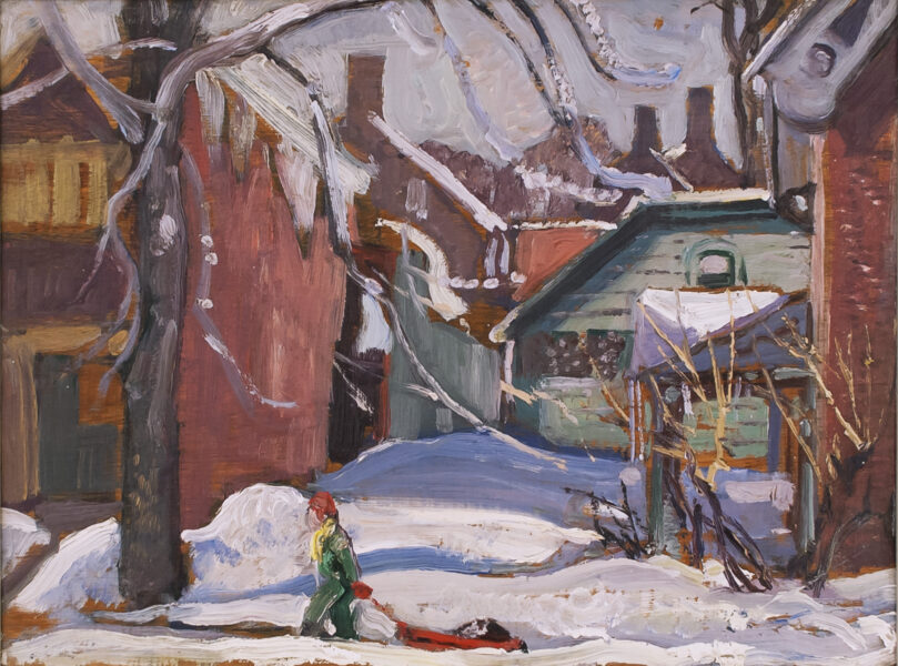 Winter, Montreal, 1942 Oil 12" x 16"