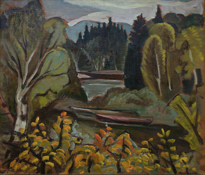 Autumn Lake Wonish, Oil 12" x 14"
