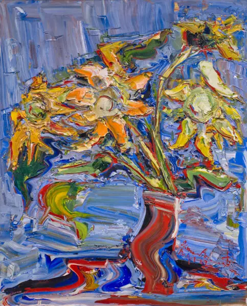 Sam Borenstein​, Still Life,1962 Oil on canvas 25" x 22"