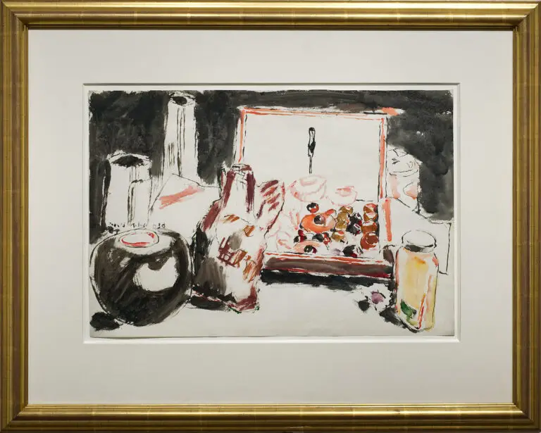 David Milne, Edam Cheese, 1938 Watercolour 15" x 22" Framed
