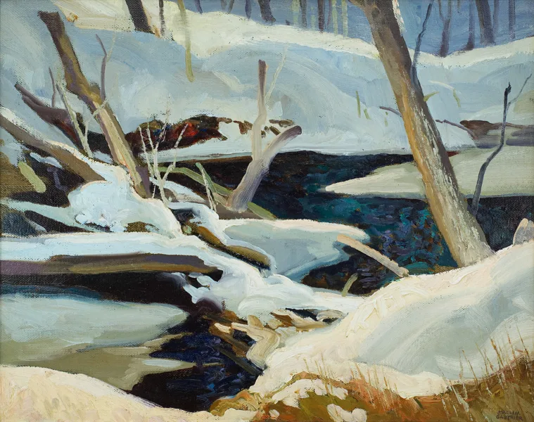 SOLD Black River at Baldwin, Oil, 16" x 20"