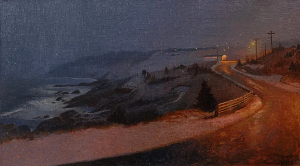 SOLD Nights by the Sea, 2025 Oil 9" x 16"
