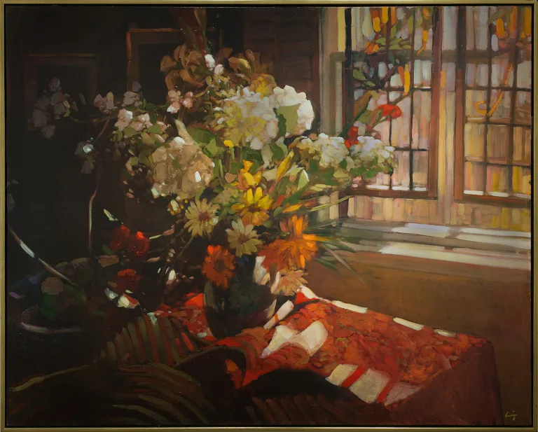 Interior, Fourth Avenue Oil 48" x 60" FRAMED