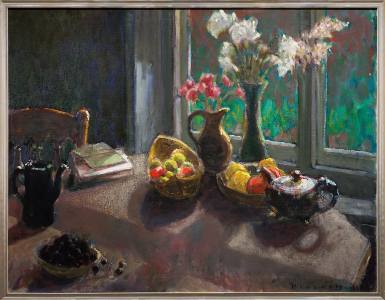 Morning Still Life, 1989 Oil on canvas 28" x 36" Framed