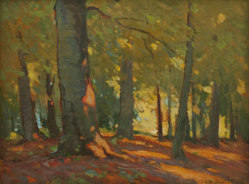SOLD The Beech Wood Oil 10" x 13.75"