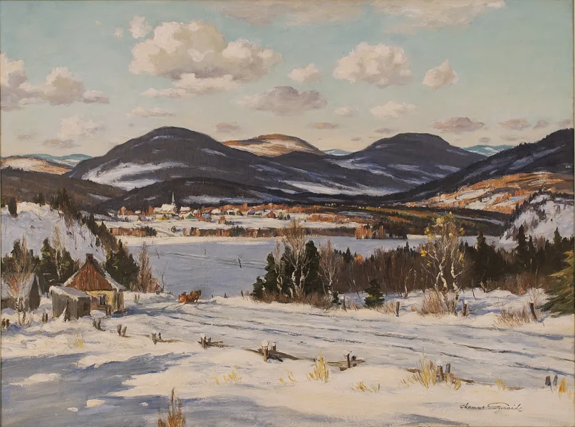 SOLD Lac Ste-Agnes. La Malbaie Oil 24.25" x 32.25"