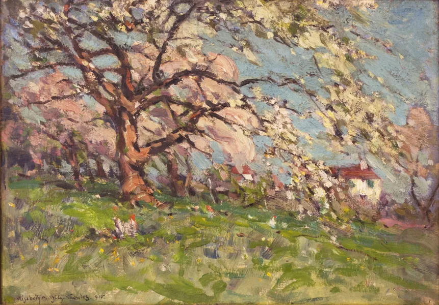 SOLD May June on the old farm, Oil, 12" x 17"