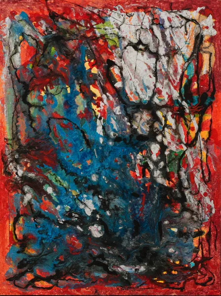 SOLD Untitled Non-Objective Oil 20" x 15"