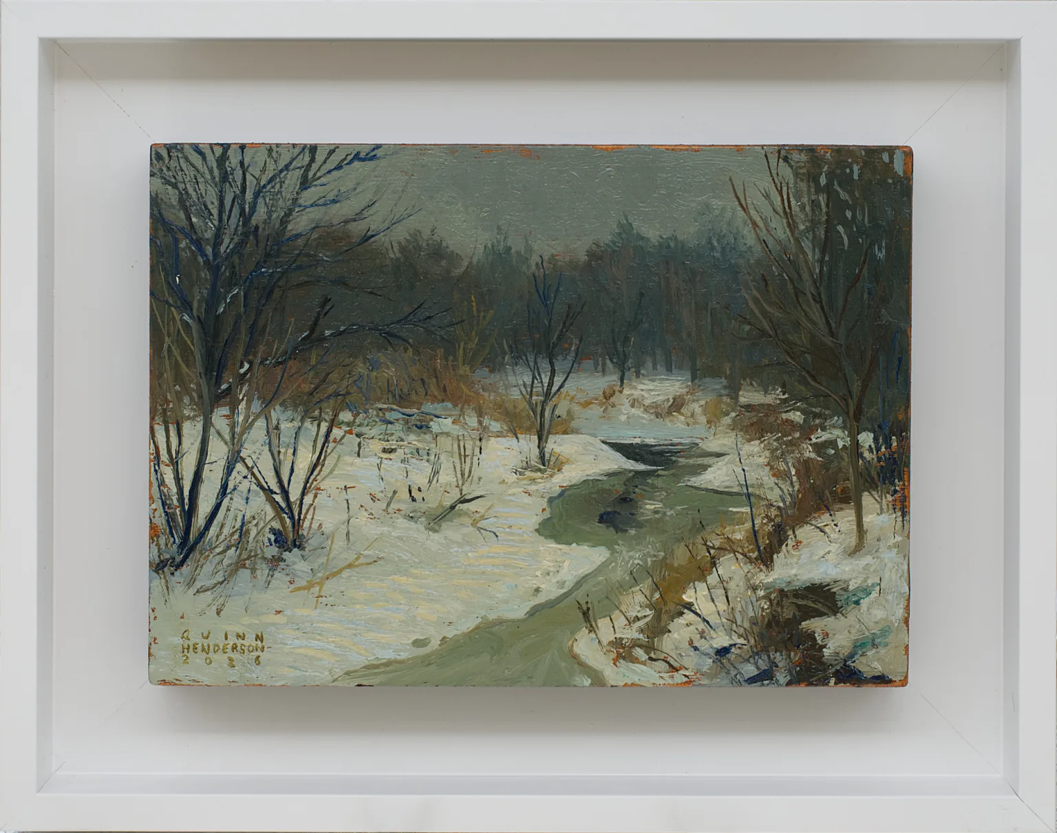 SOLD The Narrow, 2026 Oil 5" x 7" Framed