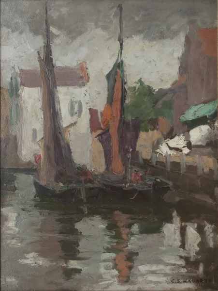 SOLD On the Quai Oil 13.75" x 10.5"